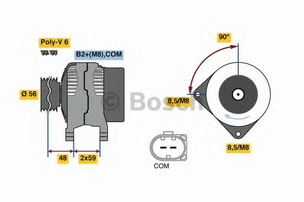 Generator / Alternator AUDI A5 Cabriolet (8F7) (20