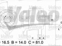 Generator / Alternator AUDI A6 (4B2, C5) (1997 - 2005) VALEO 437174