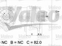 Generator / Alternator AUDI A6 Avant (4A, C4) (1994 - 1997) VALEO 437493