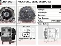 Generator / Alternator AUDI TT (8N3) (1998 - 2006) DELCO REMY DRB1860