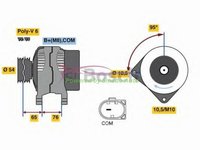 Generator / Alternator BMW 3 Touring E91 320 D 09.2005 ... 06.2012 1995 Motor Diesel