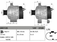 Generator / Alternator BMW Seria 3 Touring (F31) (2011 - 2016) DENSO DAN1135 piesa NOUA