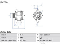 Generator / Alternator BOSCH 0 986 041 260