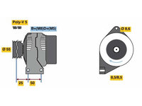 Generator / Alternator BOSCH 0 986 049 540