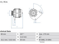 Generator / Alternator BOSCH 0 986 080 560