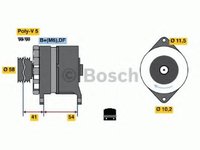 Generator / Alternator CHRYSLER VOYAGER Mk II (GS), DODGE CARAVAN, CHRYSLER VOYAGER II (ES) - BOSCH 0 120 450 029