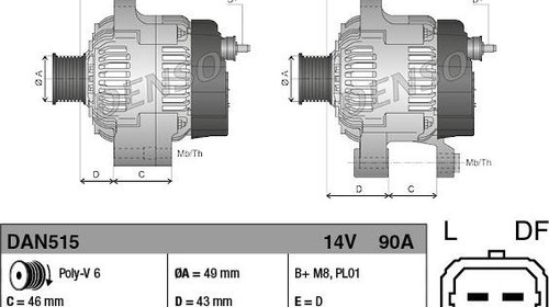 Generator / Alternator CITROËN C3 I FC DENSO