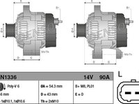 Generator / Alternator CITROËN C4 I LC DENSO DAN1336