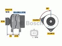 Generator / Alternator Citroen BERLINGO I caroserie (M_), Citroen BERLINGO (MF), PEUGEOT RANCH caroserie (5) - BOSCH 0 986 047 360