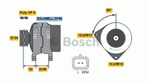 Generator / Alternator CITROEN C4 I (LC) (200