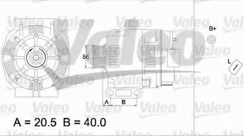 Generator / Alternator DACIA LOGAN LS VALEO 4
