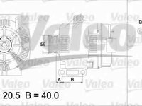 Generator / Alternator DACIA LOGAN MCV KS VALEO 437393