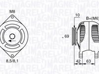 Generator / Alternator DAEWOO MATIZ (KLYA) - MAGNETI MARELLI 063532620010