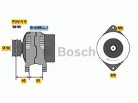 Generator / Alternator DAEWOO NUBIRA (KLAJ), DAEWOO NUBIRA Break (KLAJ), DAEWOO NUBIRA limuzina (KLAJ) - BOSCH 0 986 080 650