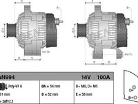Generator / Alternator FIAT CROMA 194 DENSO DAN994