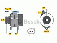 Generator / Alternator FIAT DUCATO bus (244, Z_) (2002 - 2020) BOSCH 0 124 325 053