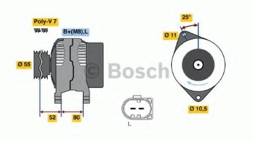 Generator / Alternator FIAT DUCATO bus (244, 