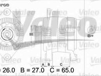 Generator / Alternator FIAT DUCATO caroserie 230L VALEO 436635