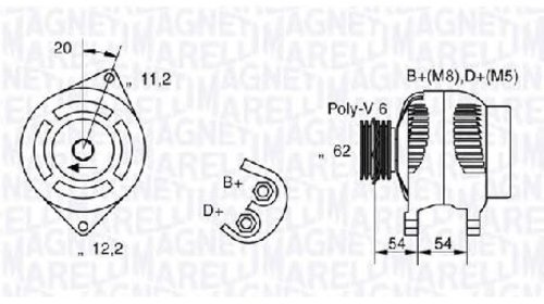 Generator / alternator FIAT IDEA ( 350 ) 12/2