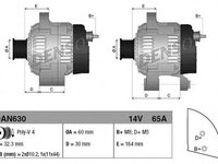 Generator / Alternator FIAT PALIO Weekend (178DX), FIAT MULTIPLA (186), LANCIA Y (840A) - DENSO DAN630