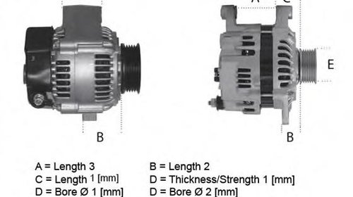 Generator / Alternator FIAT PUNTO (188), FIAT