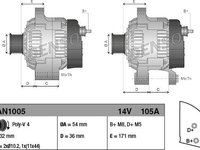 Generator / Alternator FIAT PUNTO 199 DENSO DAN1005