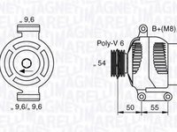 Generator / Alternator FIAT STRADA pick-up (178E), FIAT PUNTO (188), FIAT PALIO limuzina (178_) - MAGNETI MARELLI 063358062010