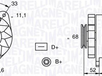 Generator / Alternator FIAT TIPO 160 MAGNETI MARELLI 063321154010