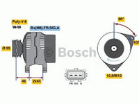 Generator / Alternator FORD FIESTA V (JH, JD) (2001 - 2010) BOSCH 0 986 049 151 piesa NOUA