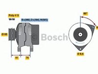 Generator / Alternator FORD MONDEO (GBP), FORD MONDEO combi (BNP), FORD ESCORT Mk V (GAL) - BOSCH 0 986 036 701