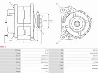 Generator / Alternator FORD ORION I (AFD) Sedan, 07.1983 - 03.1986 AS-PL A4013