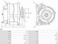 Generator / Alternator FORD SIERRA Turnier (BNG) Turism, 01.1987 - 02.1993 AS-PL A4014