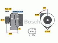 Generator / Alternator HONDA ACCORD Mk VII (CG, CK), HONDA ACCORD Mk VII hatchback (CH) - BOSCH 0 986 041 990