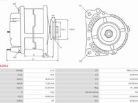 Generator / Alternator ISUZU CAMPO (KB) Ridica, 04.1977 - 12.1991 AS-PL A2004