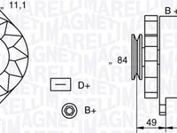 Generator / Alternator IVECO DAILY I caroserie inchisa/combi MAGNETI MARELLI 063321044010