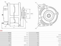 Generator / Alternator IVECO DAILY II platou / sasiu AS-PL A4030