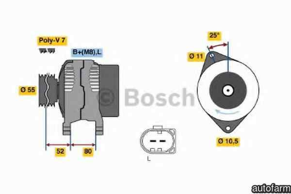 Generator / Alternator IVECO DAILY III platou / sa