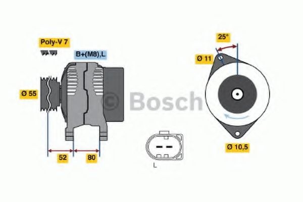 Generator / Alternator IVECO DAILY III platou / sa