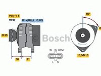 Generator / Alternator IVECO EuroCargo, IVECO EuroFire - BOSCH 0 986 045 160