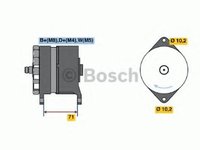 Generator / Alternator IVECO EuroCargo, IVECO EuroTech MT, IVECO TurboStar - BOSCH 0 986 039 340