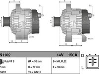 Generator / Alternator KIA SORENTO II XM Producator DENSO DAN1102