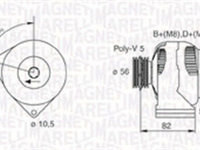 Generator / Alternator MAGNETI MARELLI 063731305010