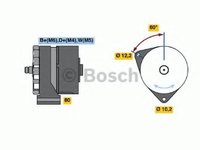 Generator / Alternator MAN G 90, MAN M 90, MAN F 90 - BOSCH 0 986 031 450