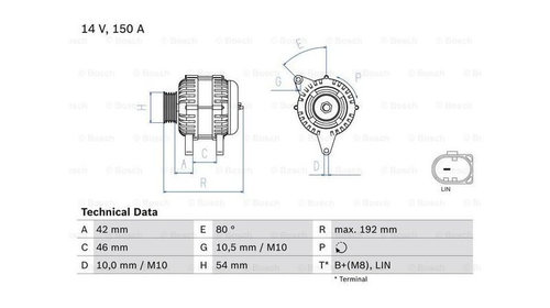 Generator / alternator Mazda 5 (CW) 2010-2016