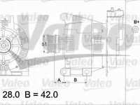 Generator / Alternator MERCEDES-BENZ A-CLASS W168 VALEO 436732