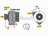 Generator / Alternator MERCEDES-BENZ CLS C219 BOSCH 0 124 625 032