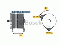 Generator / Alternator MERCEDES-BENZ O 303, MERCEDES-BENZ O 402, MERCEDES-BENZ O 404 - BOSCH 0 986 041 640