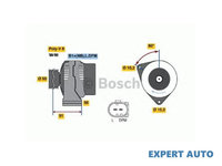 Generator / alternator Mercedes CLK Cabriolet (A208) 1998-2002 #2 0121541302