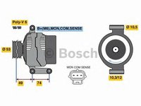 Generator/Alternator NOU - (fara piesa veche la schimb!) JAGUAR X-TYPE Estate - OEM - AS-PL: A9011 - Cod intern: W02349580 - LIVRARE DIN STOC in 24 ore!!!