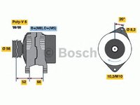 Generator/Alternator NOU - (fara piesa veche la schimb!) CITROEN RELAY bus (230P) - OEM - AS-PL: A3057 - Cod intern: W02107224 - LIVRARE DIN STOC in 24 ore!!!